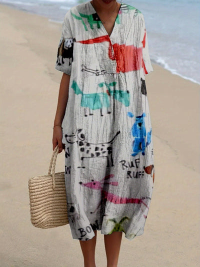 Kiara｜Vestido estampado