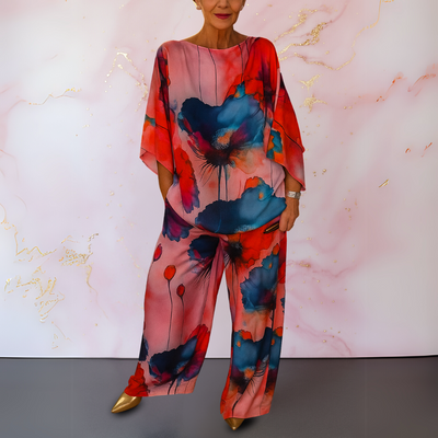 Moniek™ | Conjunto de satén de dos piezas para mujer