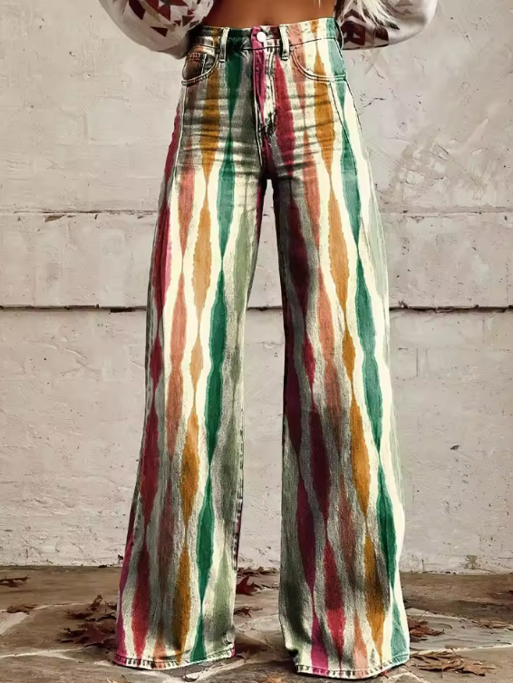 ISABELLA | Bohemian Vintage Broek met Retro en Elegante Charme