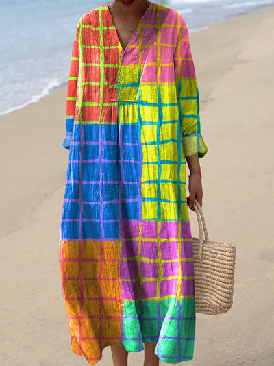 Fiorella | Vestido con estampado multicolor