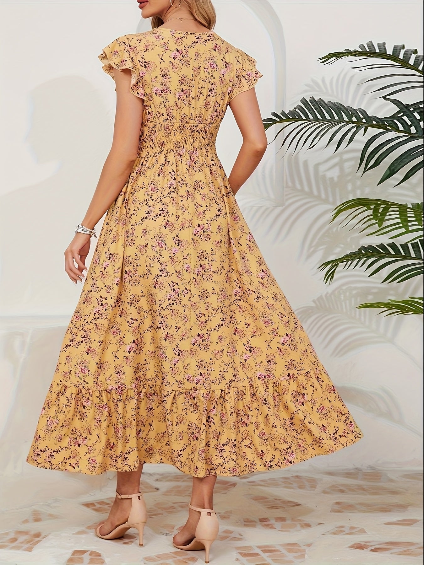 Elena | Vestido con Estampado Floral