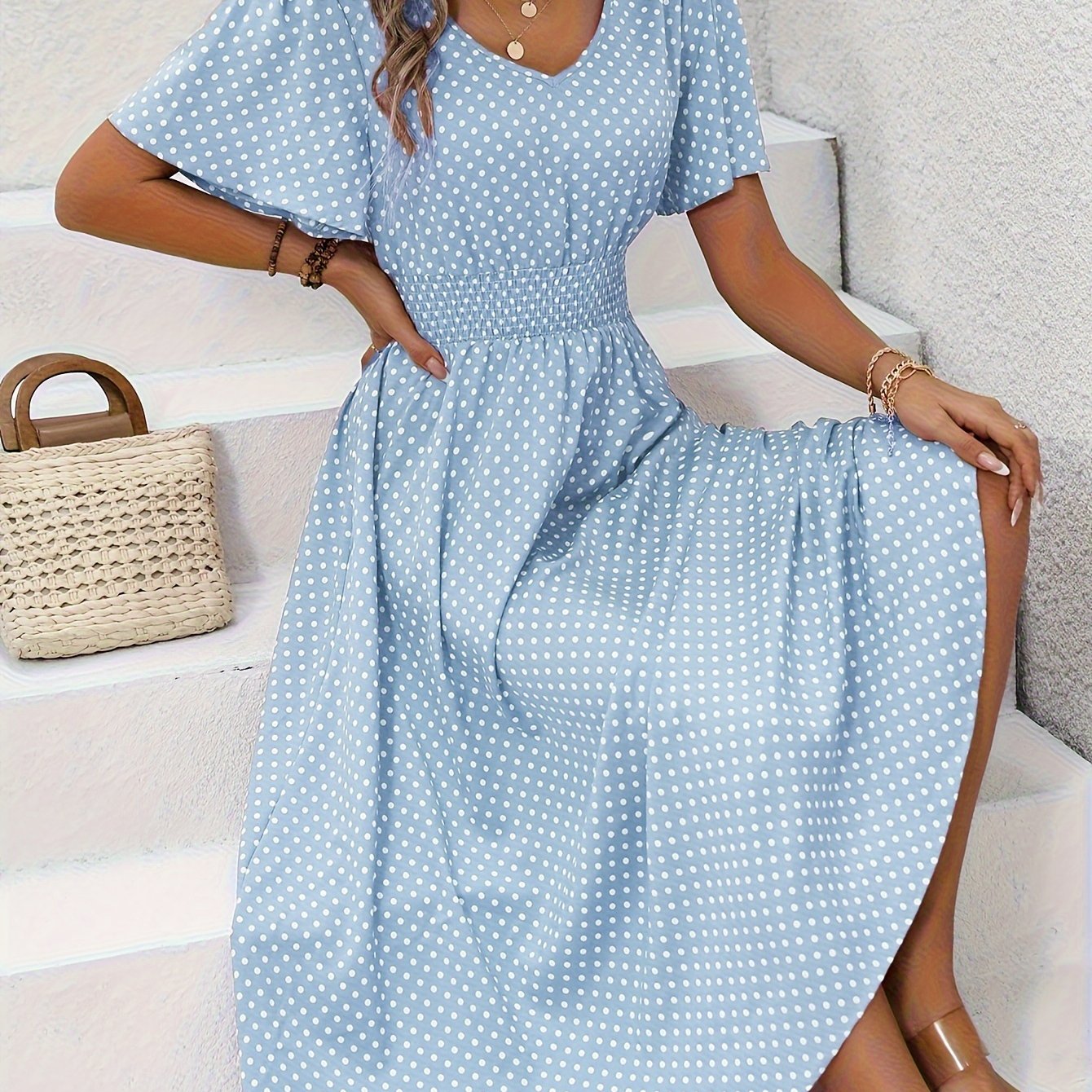 Raquel | Vestido Con Estampado de Lunares