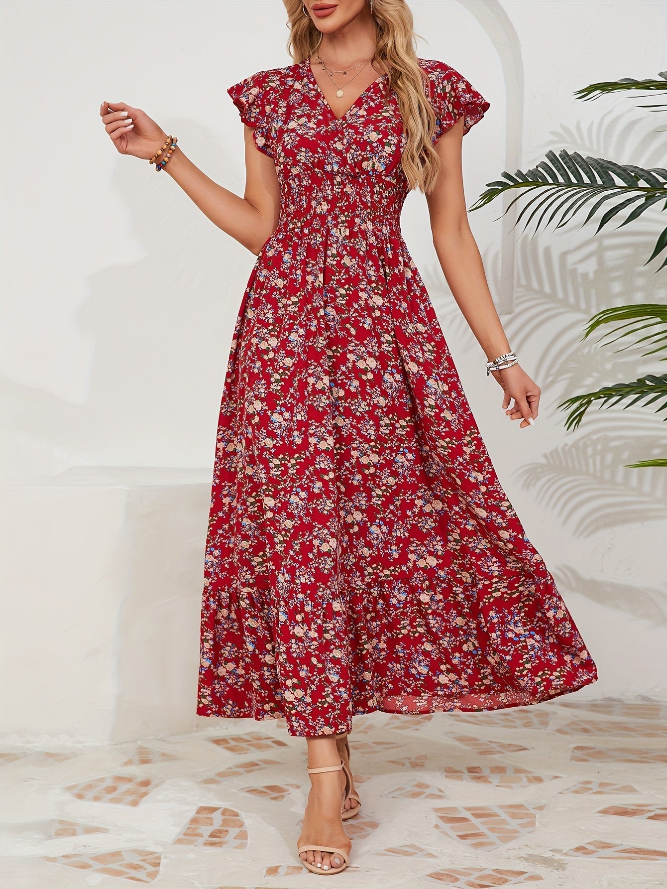 Elena | Vestido con Estampado Floral
