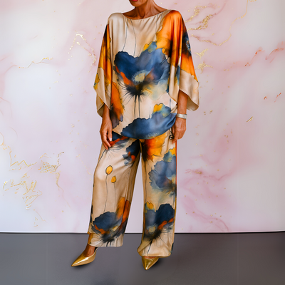 Moniek™ | Conjunto de satén de dos piezas para mujer