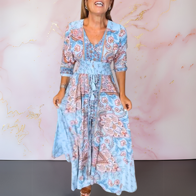 Marga™ | Elegante vestido de verano con escote en pico