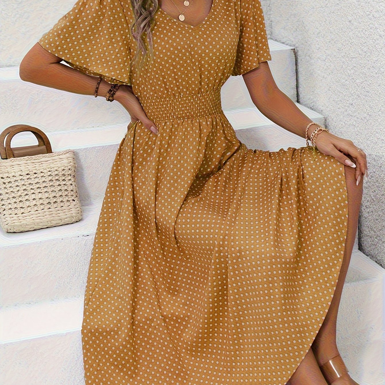 Raquel | Vestido Con Estampado de Lunares