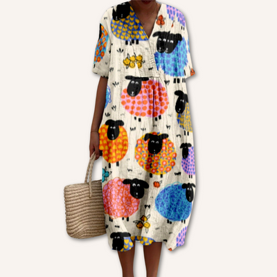 Dafne｜Vestido estampado