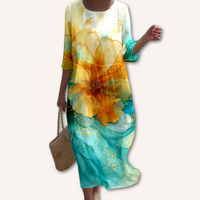 Érika｜Vestido con estampado floral