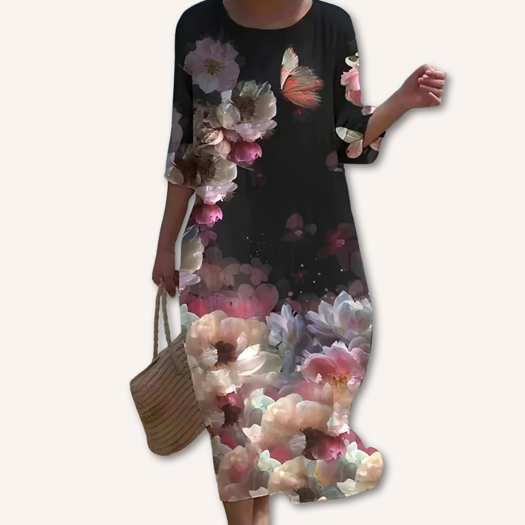 Maite | Vestido con estampado floral