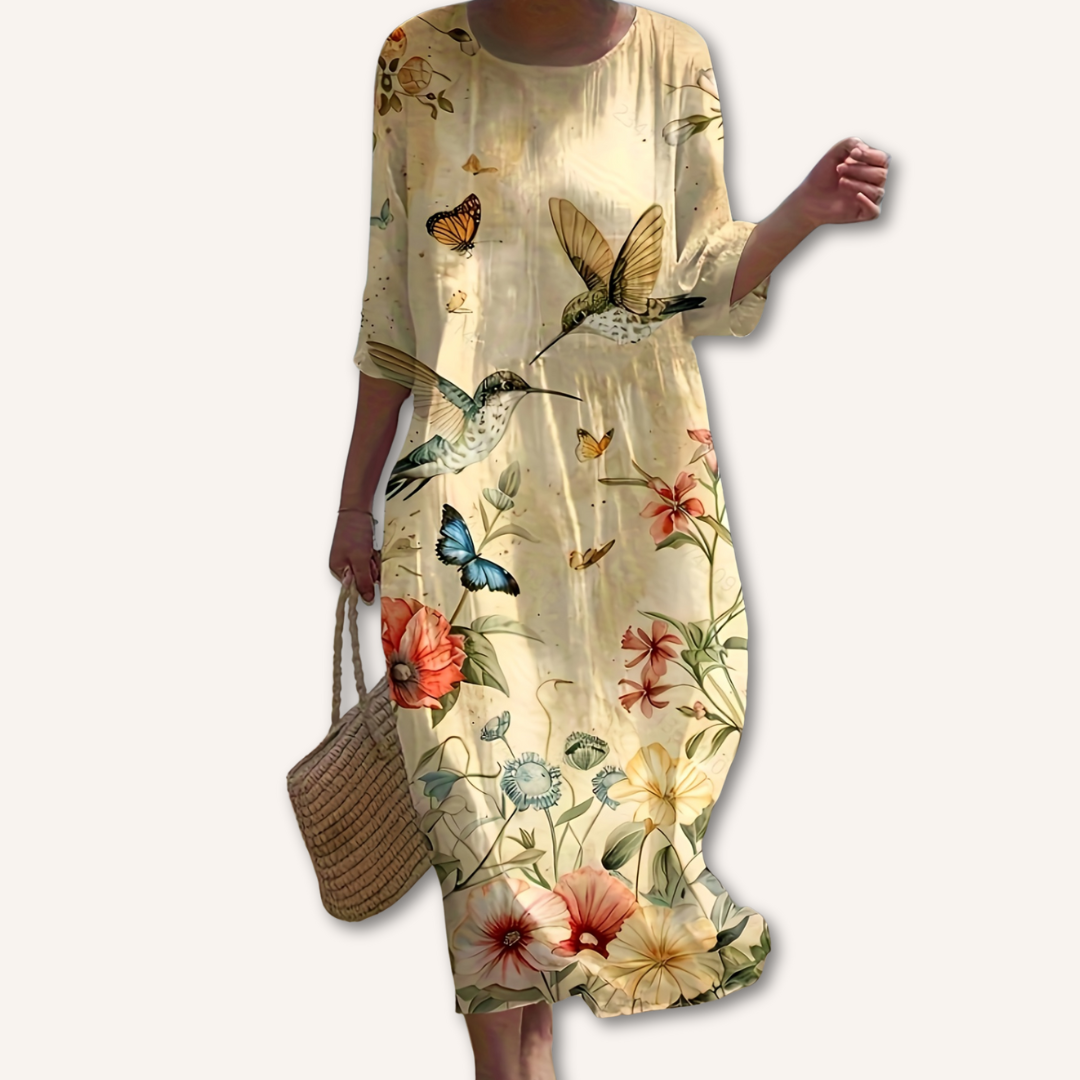 Jimena | Vestido con estampado floral