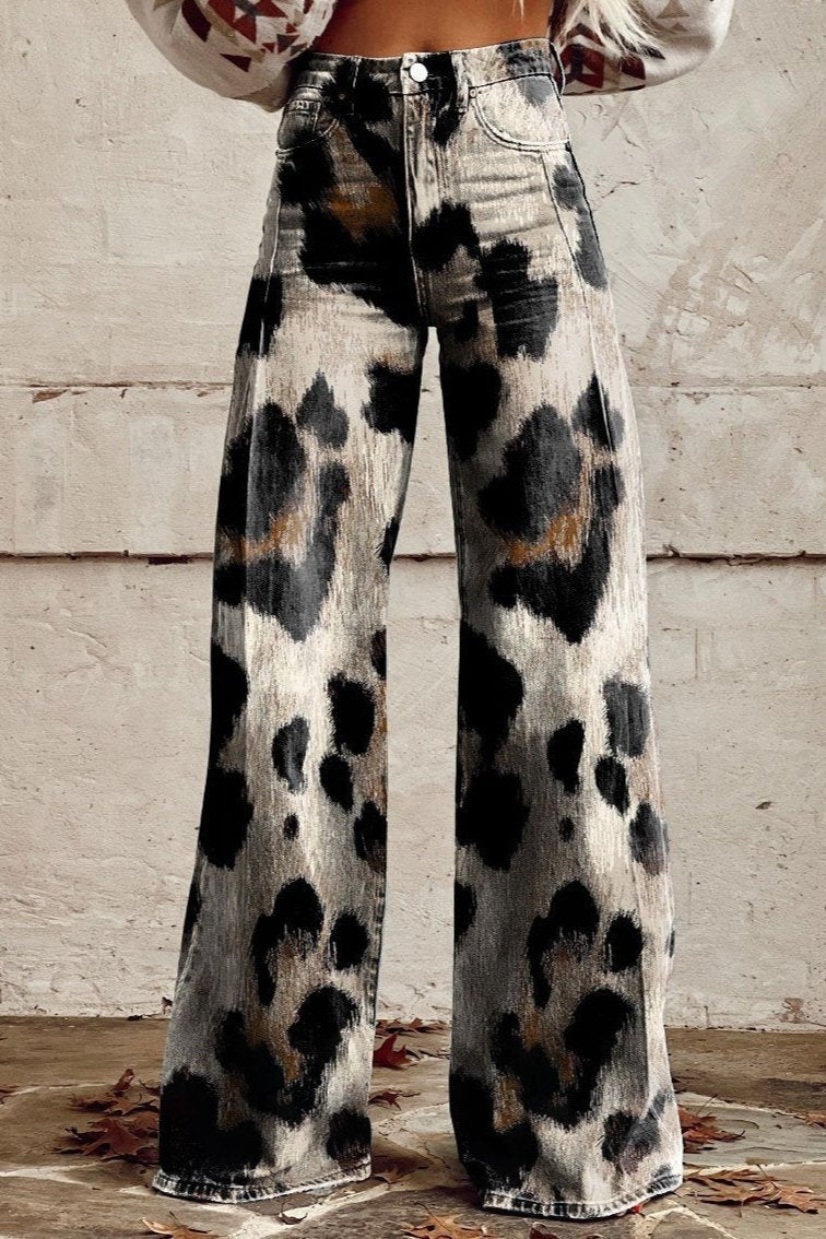 Cheetah | Bohemian Vintage Pants with Stylish Print