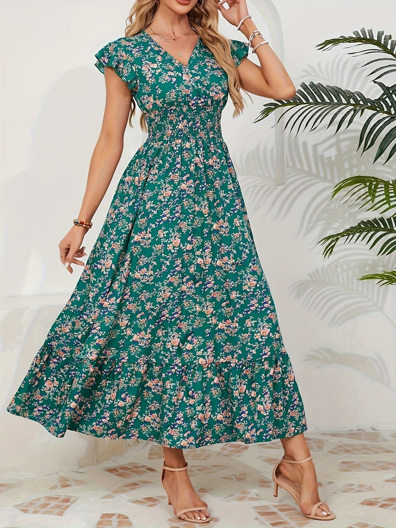 Elena | Vestido con Estampado Floral