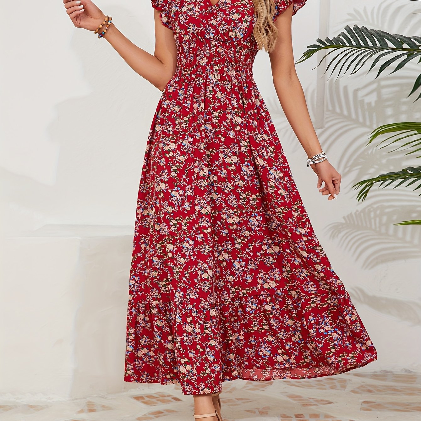 Elena | Vestido con Estampado Floral