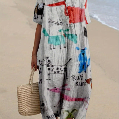 Kiara｜Vestido estampado