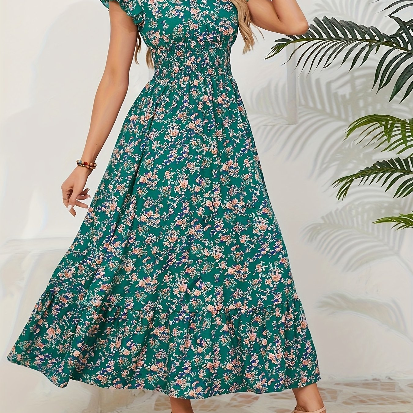 Elena | Vestido con Estampado Floral