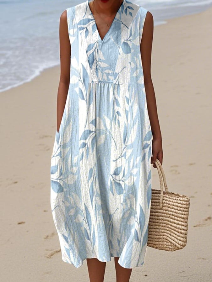 Celeste | Vestido estampado