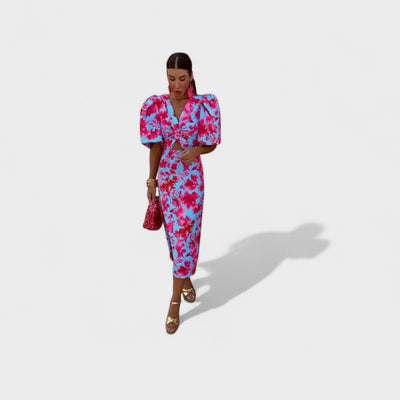 Lily | Vestido Fuego Tropical